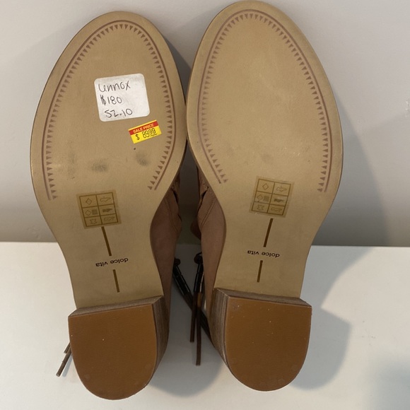 New Dolce Vita side zipper heeled slide size 10 - Picture 6 of 9